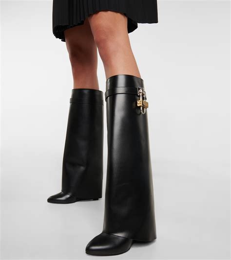 givenchy chain detail boots|Givenchy shark boots.